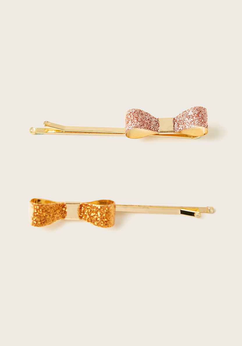 Charmz Hair Pin with Bow Accent - Set of 2-Hair Accessories-image-1