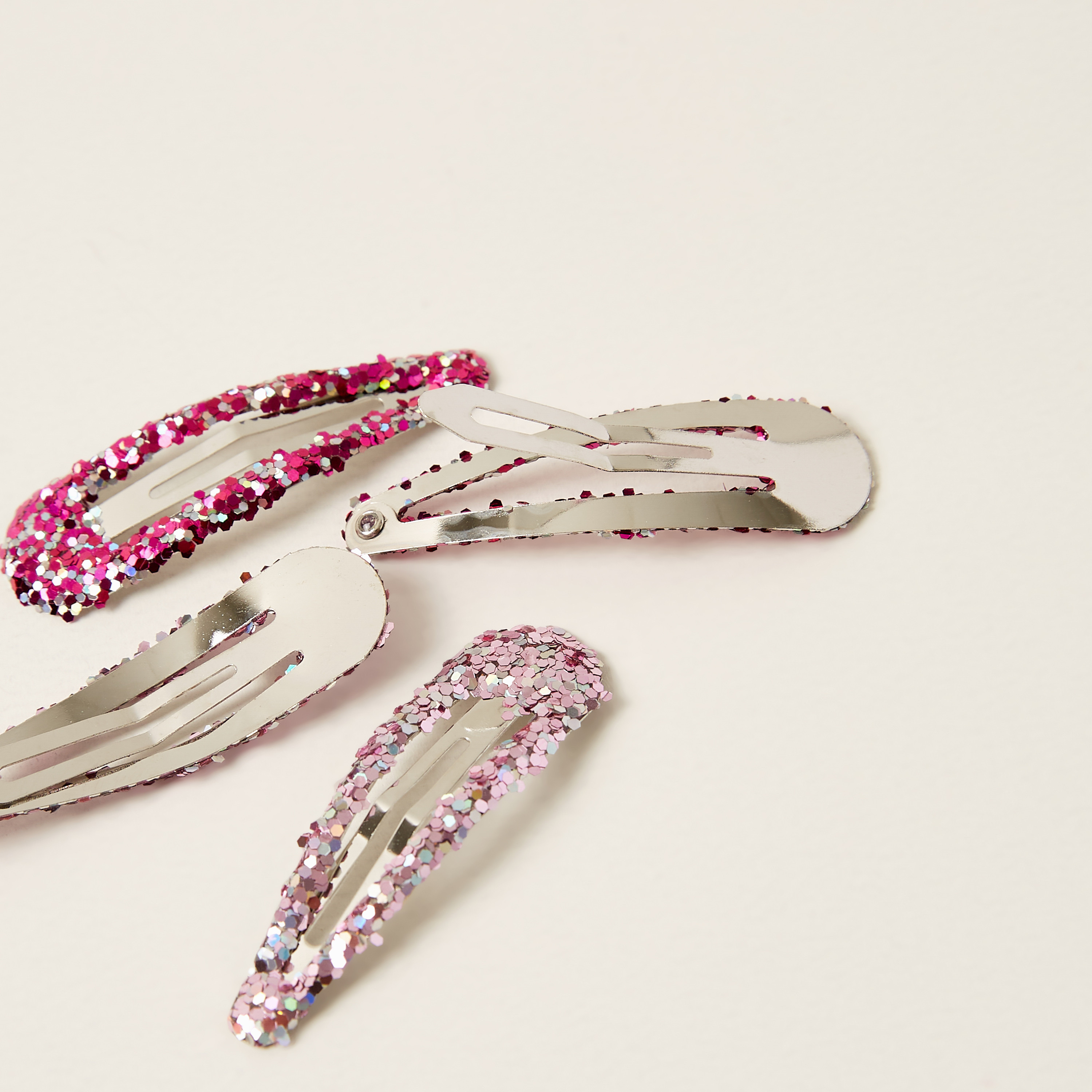 Charmz Glitter Hair Clip - Set of 4-baby-girls-accessories-hairaccessories-image-2