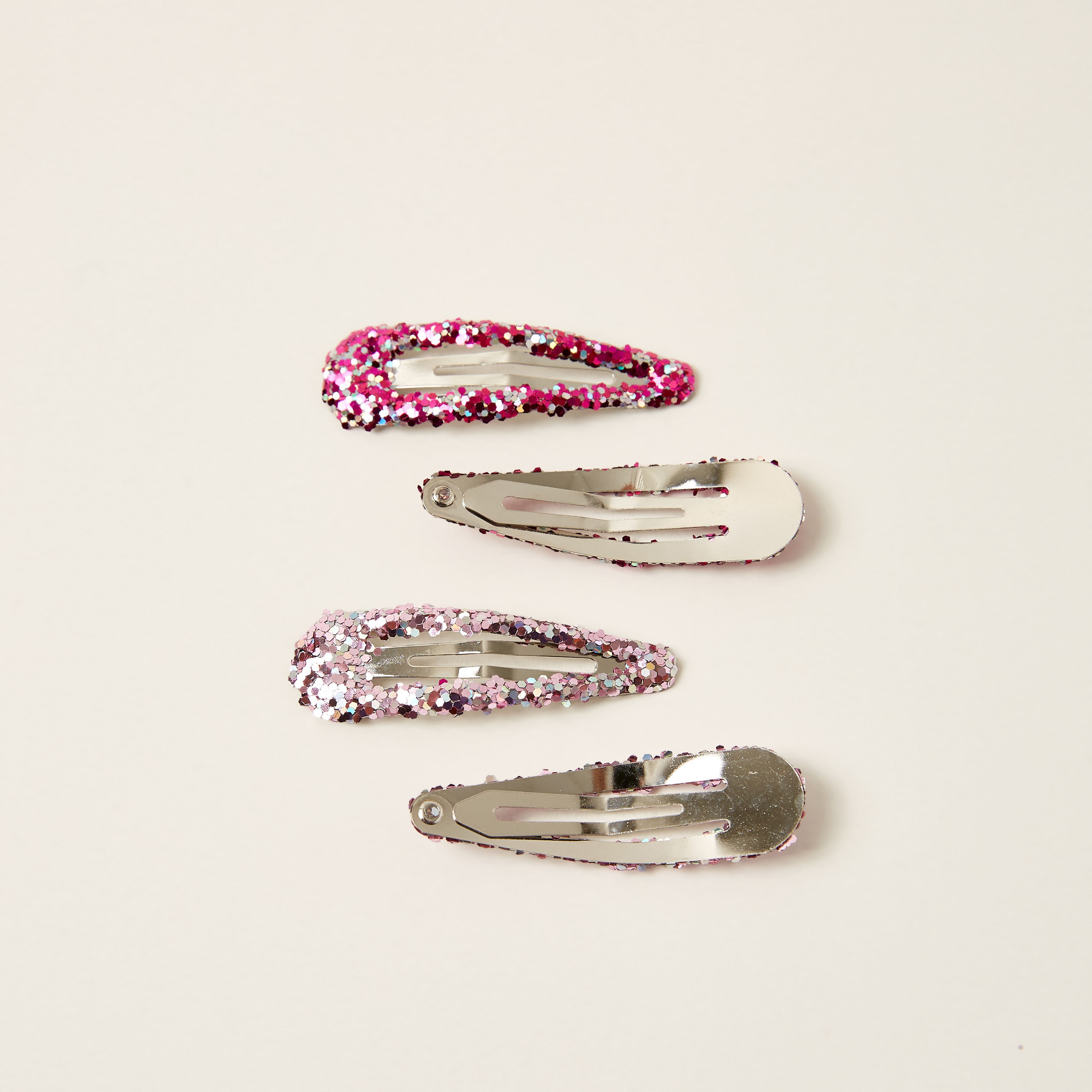 Charmz Glitter Hair Clip - Set of 4-baby-girls-accessories-hairaccessories-image-3