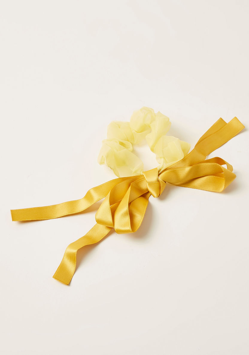 Charmz Ribbon Hair Tie with Plush Detail-Hair Accessories-image-0
