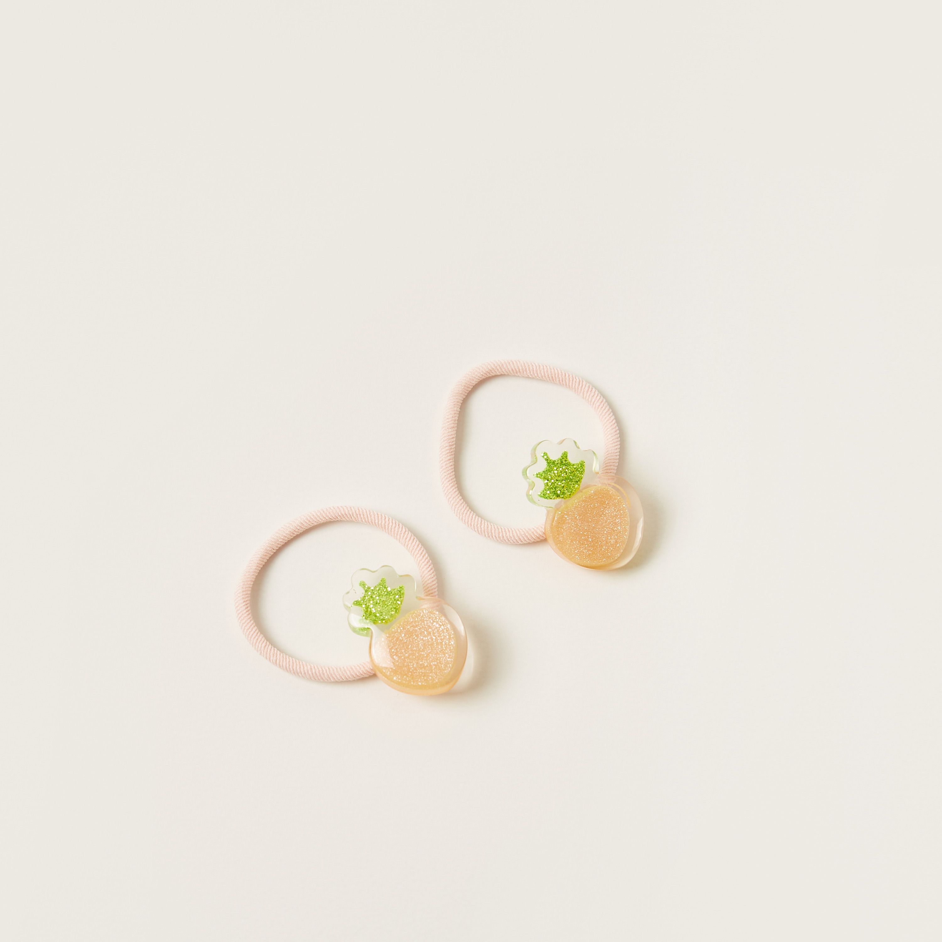 Charmz Applique Detail Hair Tie - Set of 2-baby-girls-accessories-hairaccessories-image-1
