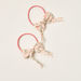 Charmz Floral Printed Bow Detail Hair Tie - Set of 2-Hair Accessories-thumbnail-1