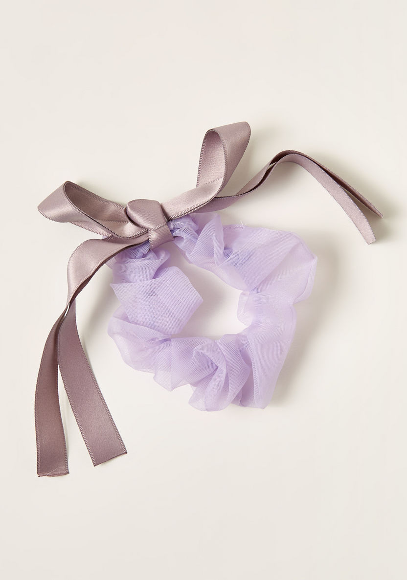 Charmz Scrunchie with Bow Detail-Hair Accessories-image-0