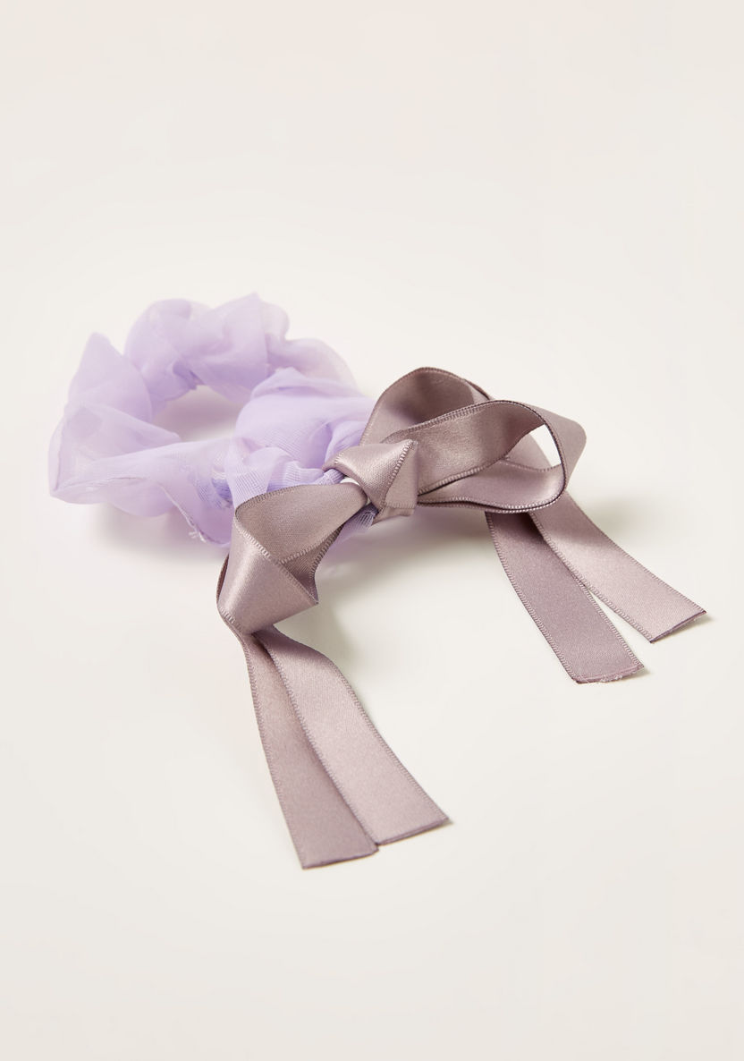 Charmz Scrunchie with Bow Detail-Hair Accessories-image-1