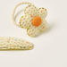 Charmz Textured Hairpin with Flower Detail Hair Tie-Hair Accessories-thumbnail-2
