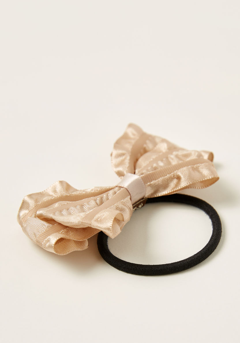 Charmz Hair Tie with Bow Applique-Hair Accessories-image-1