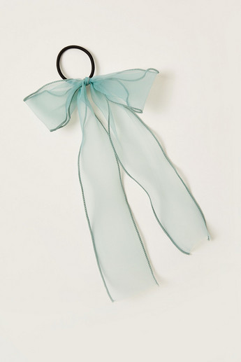 Charmz Hair Tie with Knotted Bow Accent