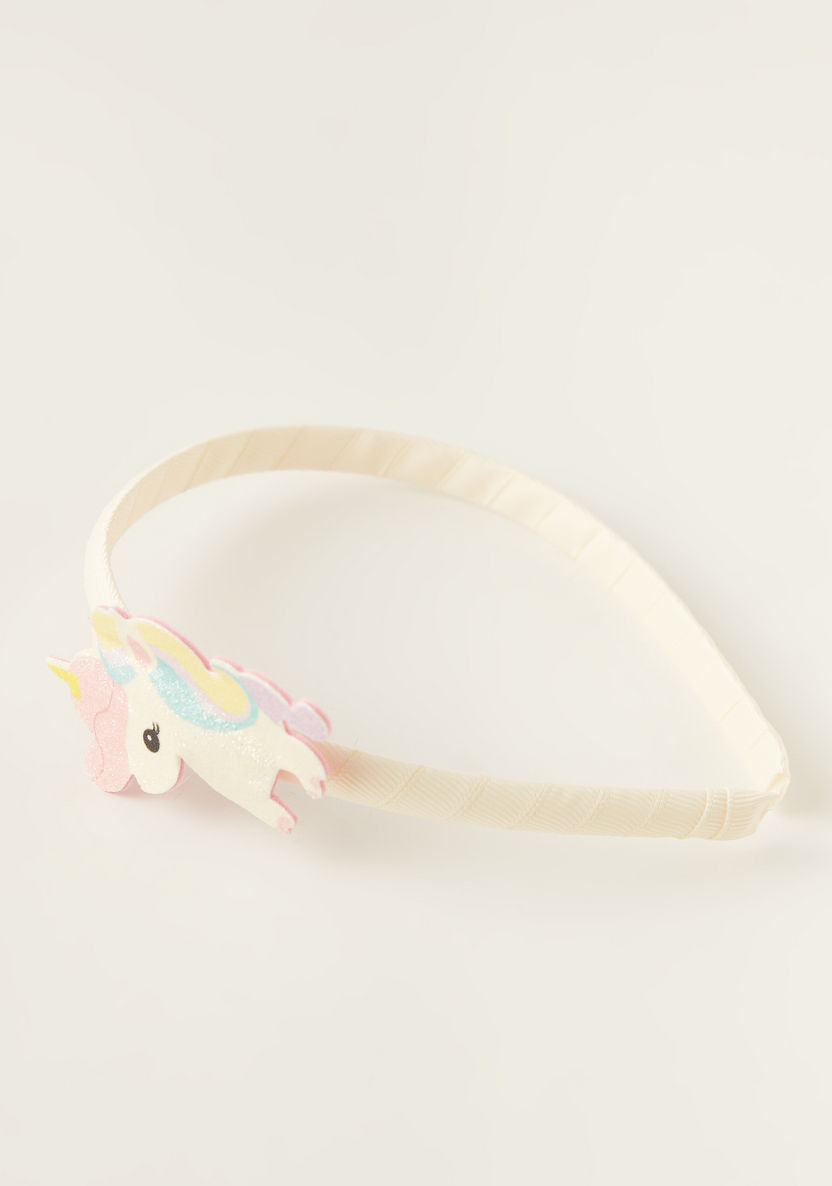 Charmz Unicorn Accented Headband and Hair Clip Set-Hair Accessories-image-2