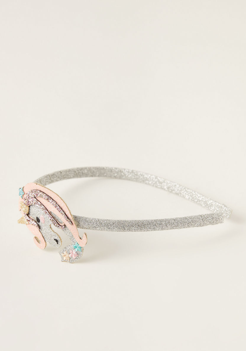 Charmz Unicorn Accented Hairband and Hair Clip Set-Hair Accessories-image-2