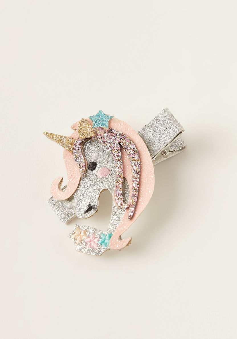 Charmz Unicorn Accented Hairband and Hair Clip Set-Hair Accessories-image-3