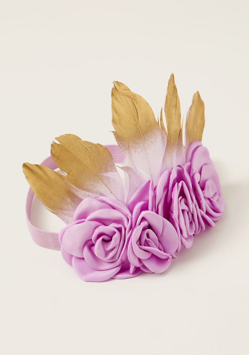 Charmz Flower Applique 2-Piece Hair Accessories Set-Hair Accessories-image-1