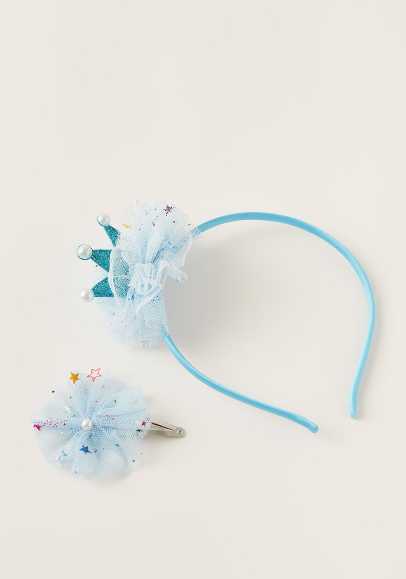 Charmz Embellished 2-Piece Headband and Hair Clip Set-Hair Accessories-image-0