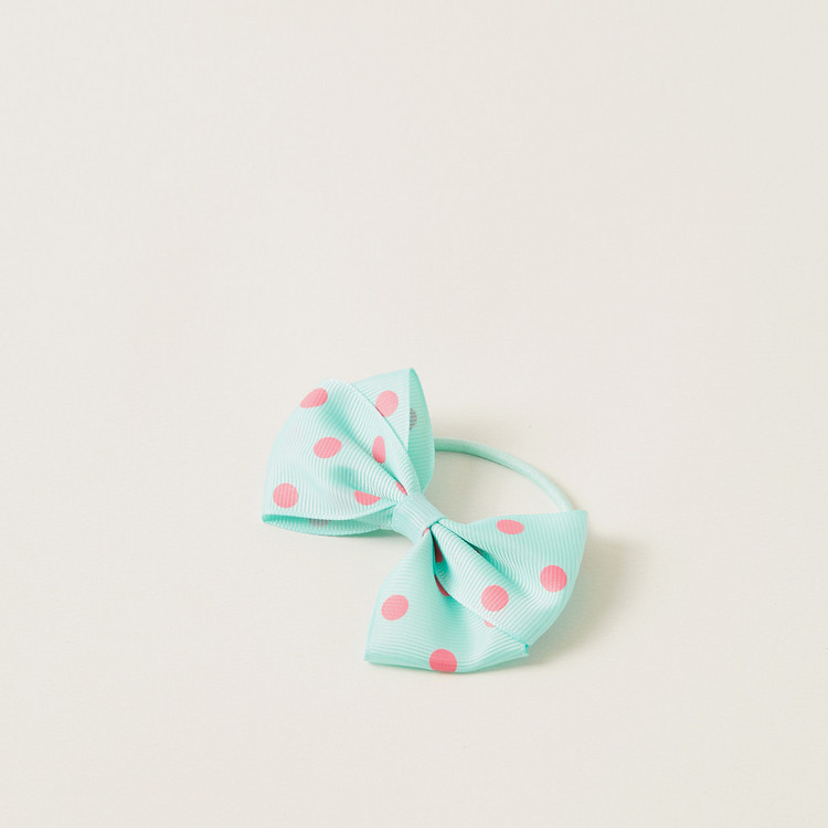 Charmz Bow Accented Headband and Hair Tie Set