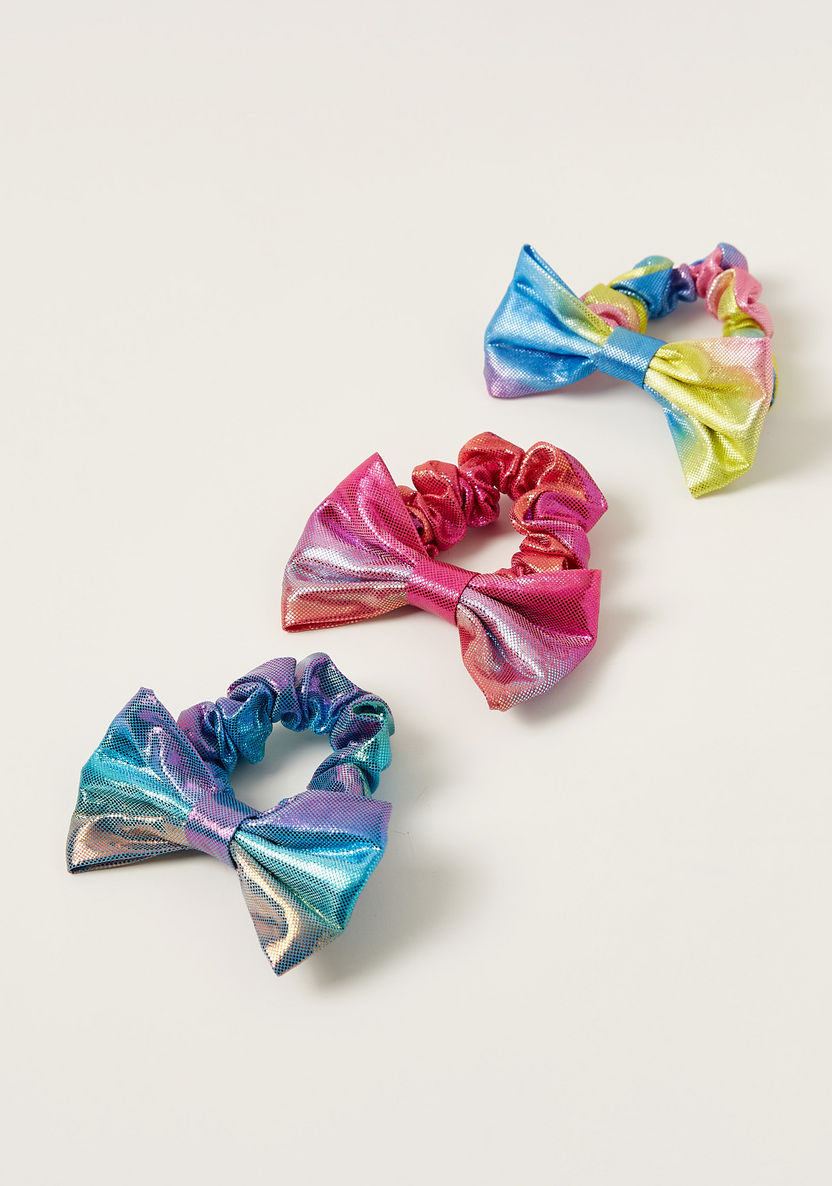 Charmz Bow Detail Hair Tie - Set of 3-Hair Accessories-image-0