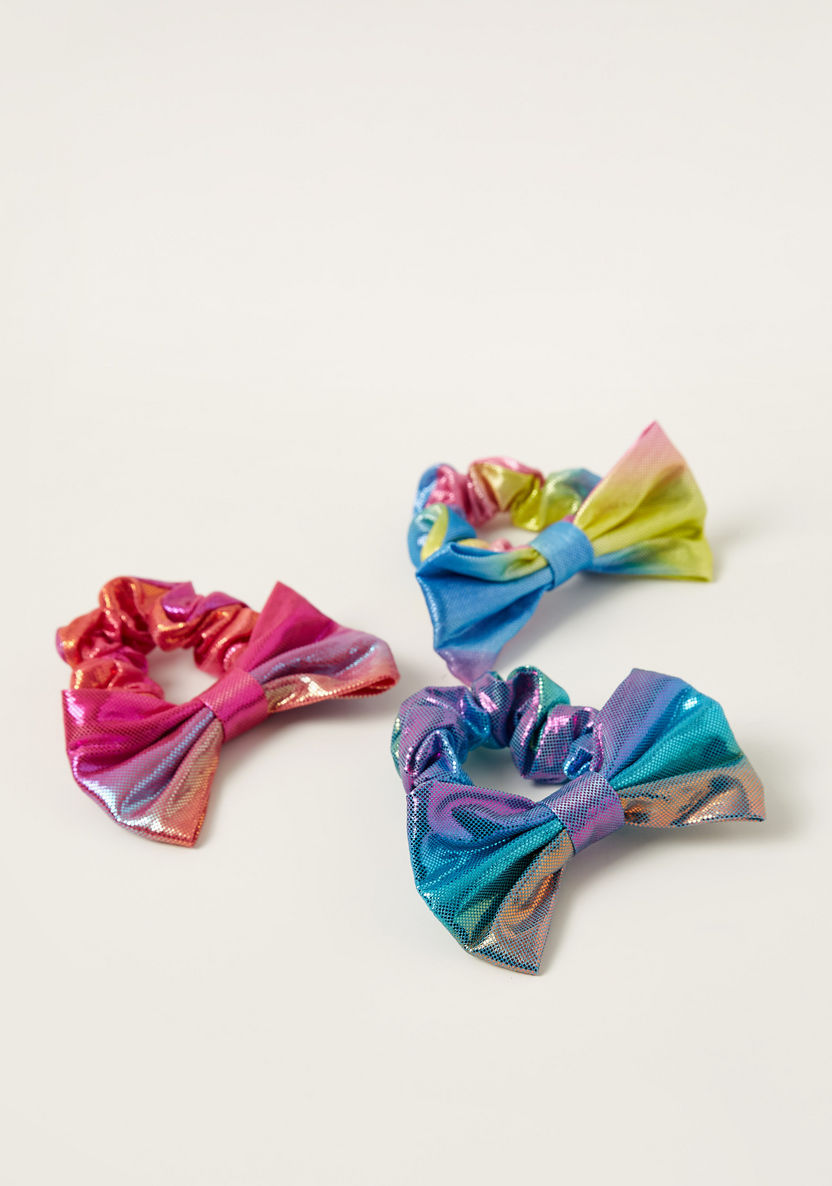 Charmz Bow Detail Hair Tie - Set of 3-Hair Accessories-image-1