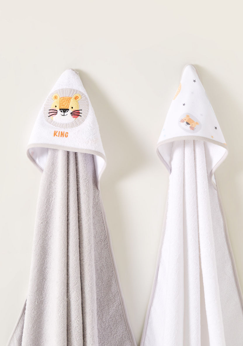 Juniors 2-Piece Hooded Towel Set - 75x75 cms-Towels and Flannels-image-1