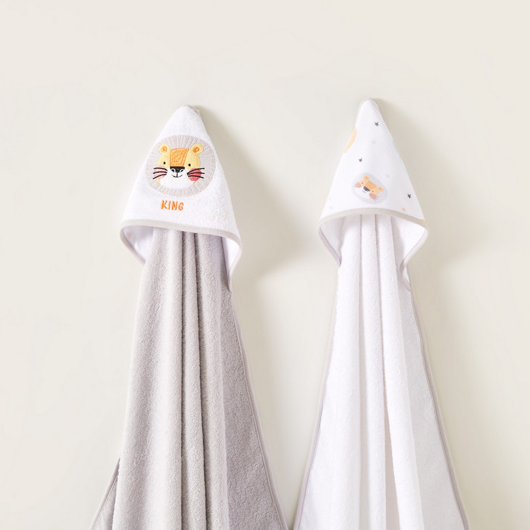 Juniors 2-Piece Hooded Towel Set - 75x75 cms