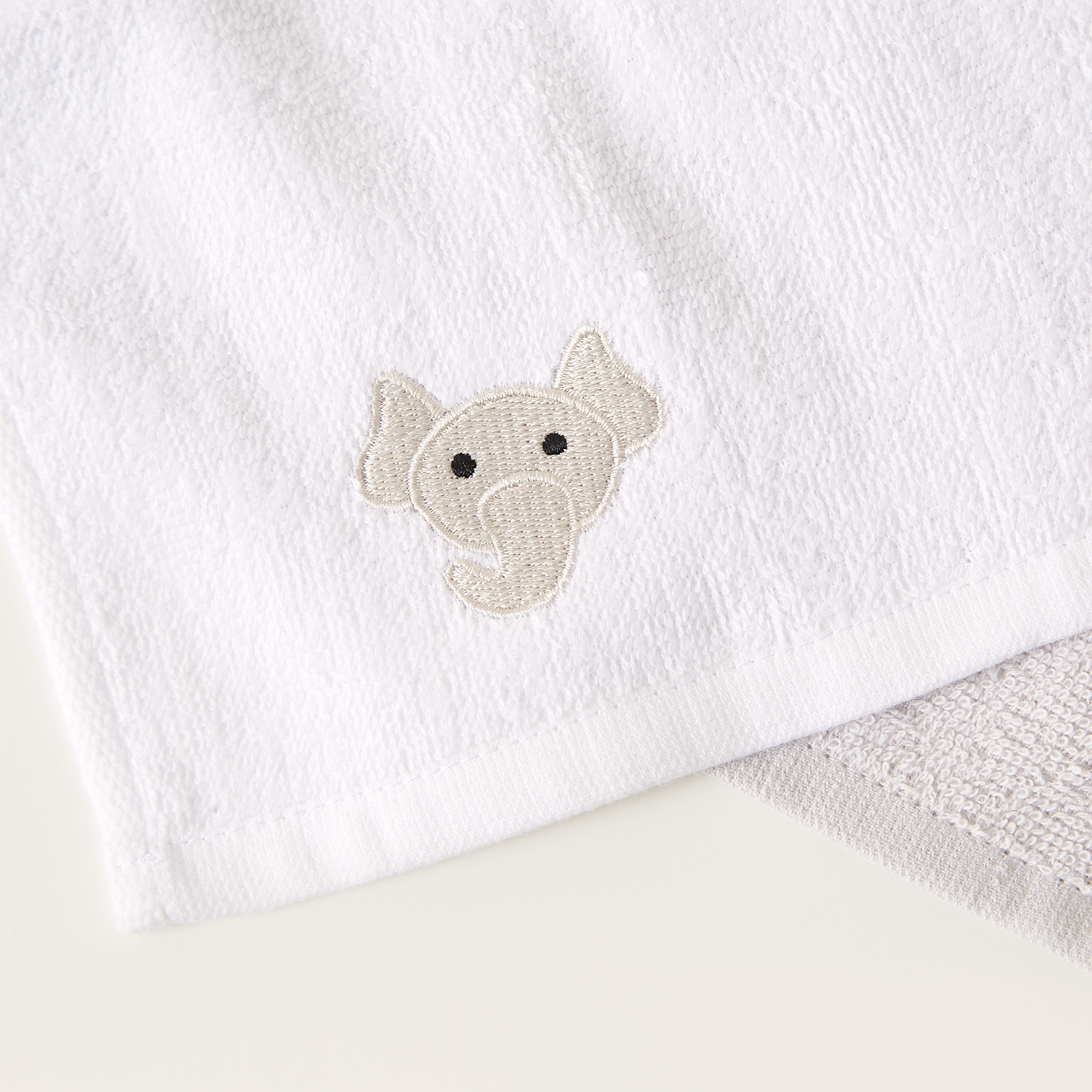 Juniors Embroidered 4-Piece Wash Cloth Set - 26x26 cms-baby-bathandcare-towels-image-3