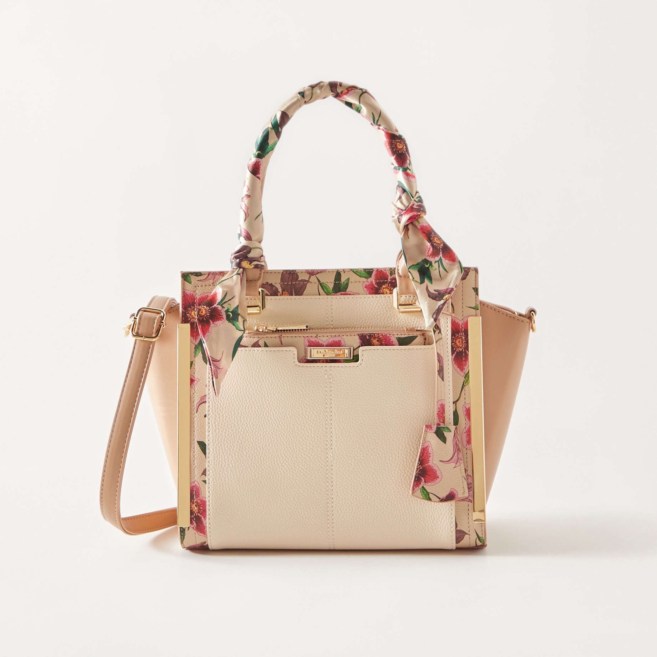 Buy Women's Charlotte Reid Embellished Tote Bag with Scarf Detail Online |  Centrepoint Kuwait