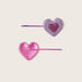 Charmz Heart Embellished Hair Pin - Set of 2-Hair Accessories-thumbnail-1