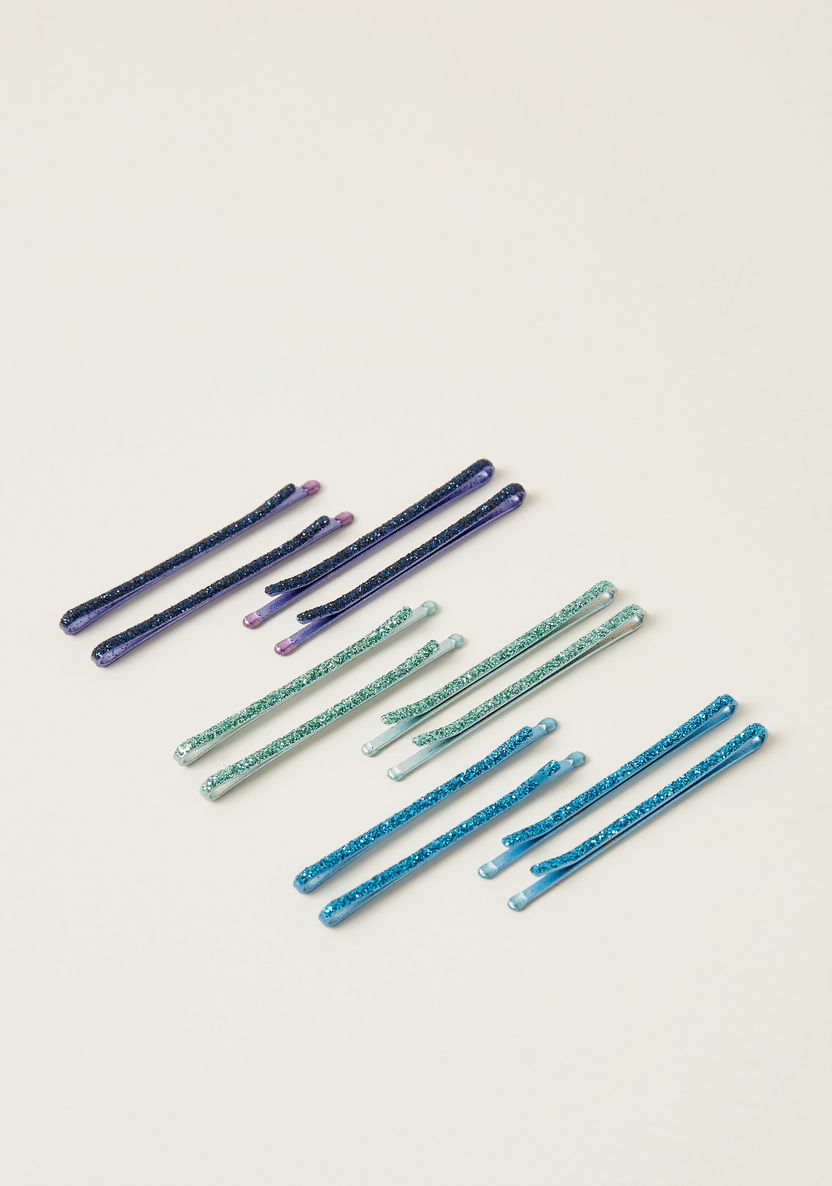 Charmz Glitter Detail Hair Pin - Set of 12-Hair Accessories-image-0