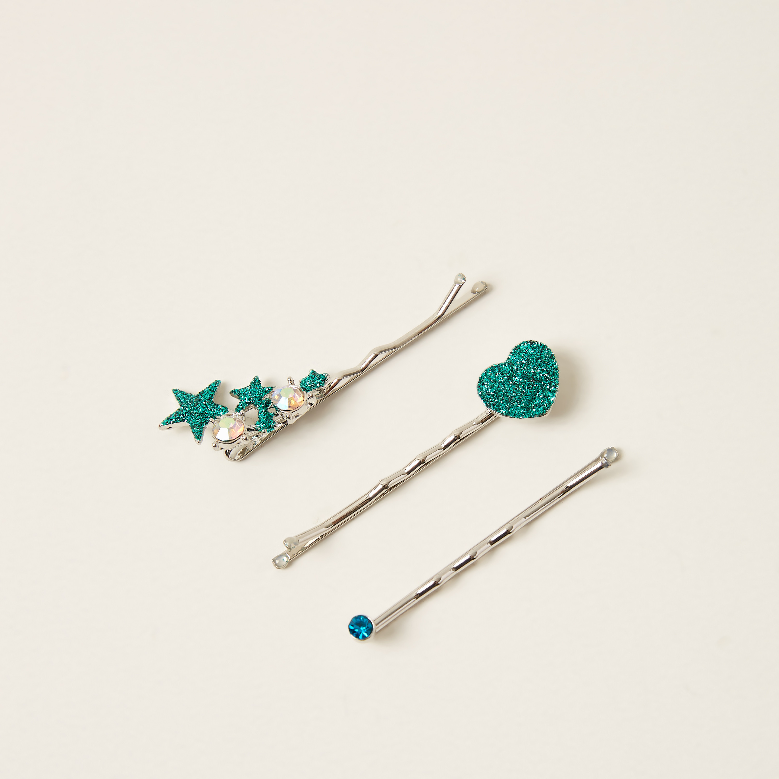 مشابك شعر مزيّنة من تشارمز - طقم من 3 قطع-baby-girls-accessories-hairaccessories-image-1