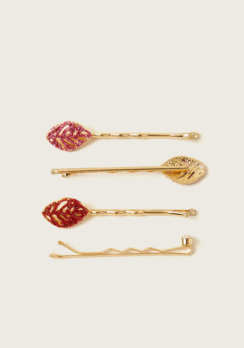 Charmz Studded Hair Clip - Set of 4-Hair Accessories-image-2