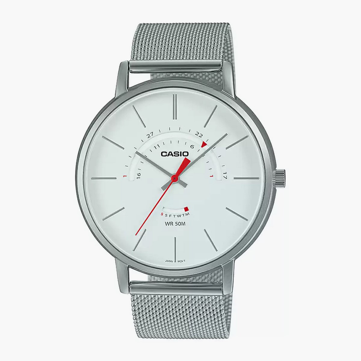 ساعة كاسيو للرجال من انالوج عقارب وسوار من جلد طبيعي أسمر - MTP-B105L-2AVDF-men-watchesandjewellery-watches-image-13