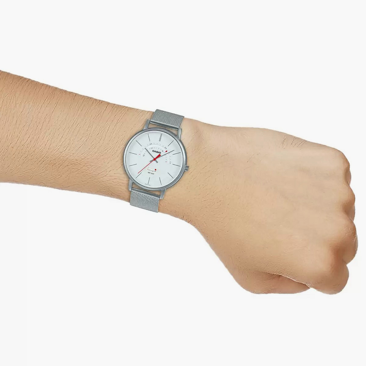ساعة كاسيو للرجال من انالوج عقارب وسوار من جلد طبيعي أسمر - MTP-B105L-2AVDF-men-watchesandjewellery-watches-image-18