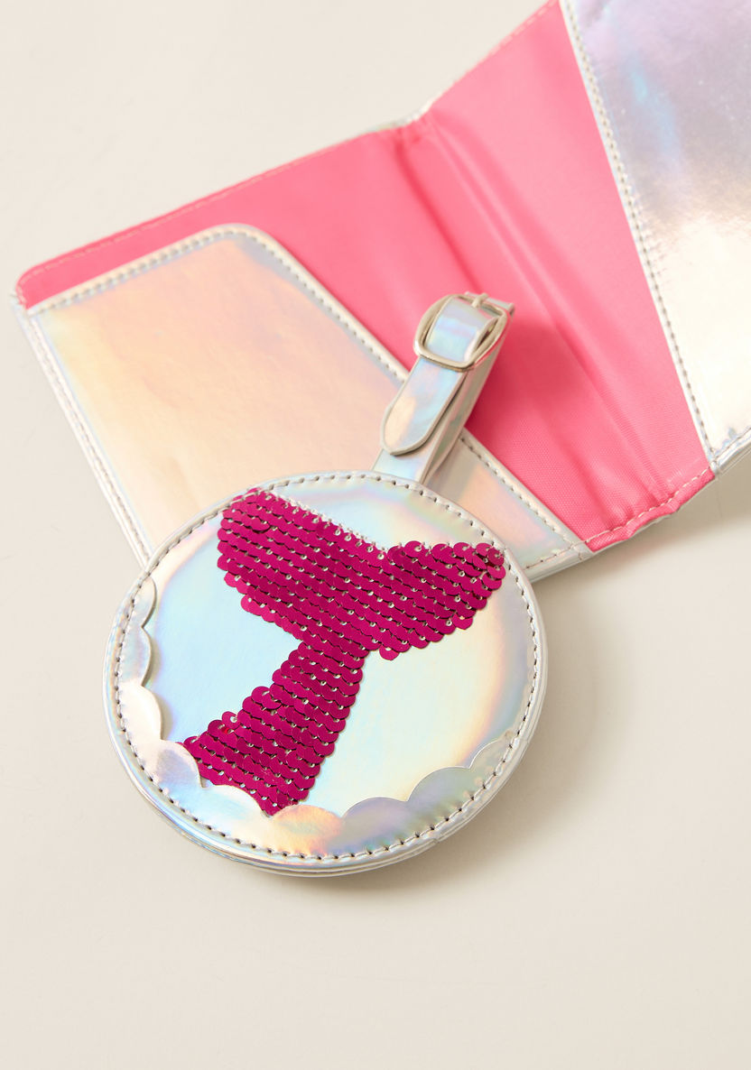 Charmz Sequin Detail Passport Cover and Luggage Tag-Novelties and Collectibles-image-3
