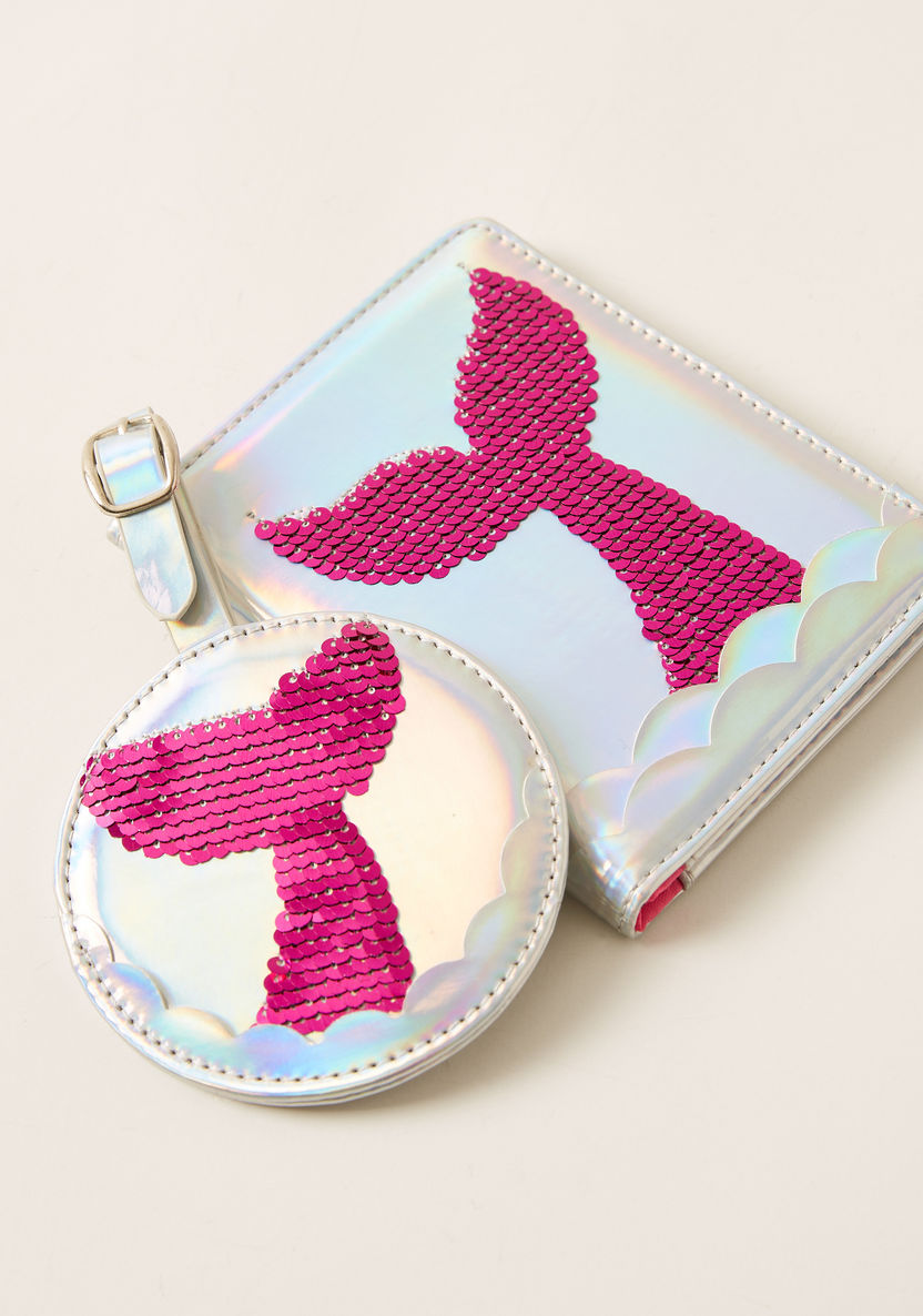 Charmz Sequin Detail Passport Cover and Luggage Tag-Novelties and Collectibles-image-4
