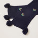 Juniors Textured Scarf with Butterfly Embroidery and Pom-Pom Detail-Scarves-thumbnail-2