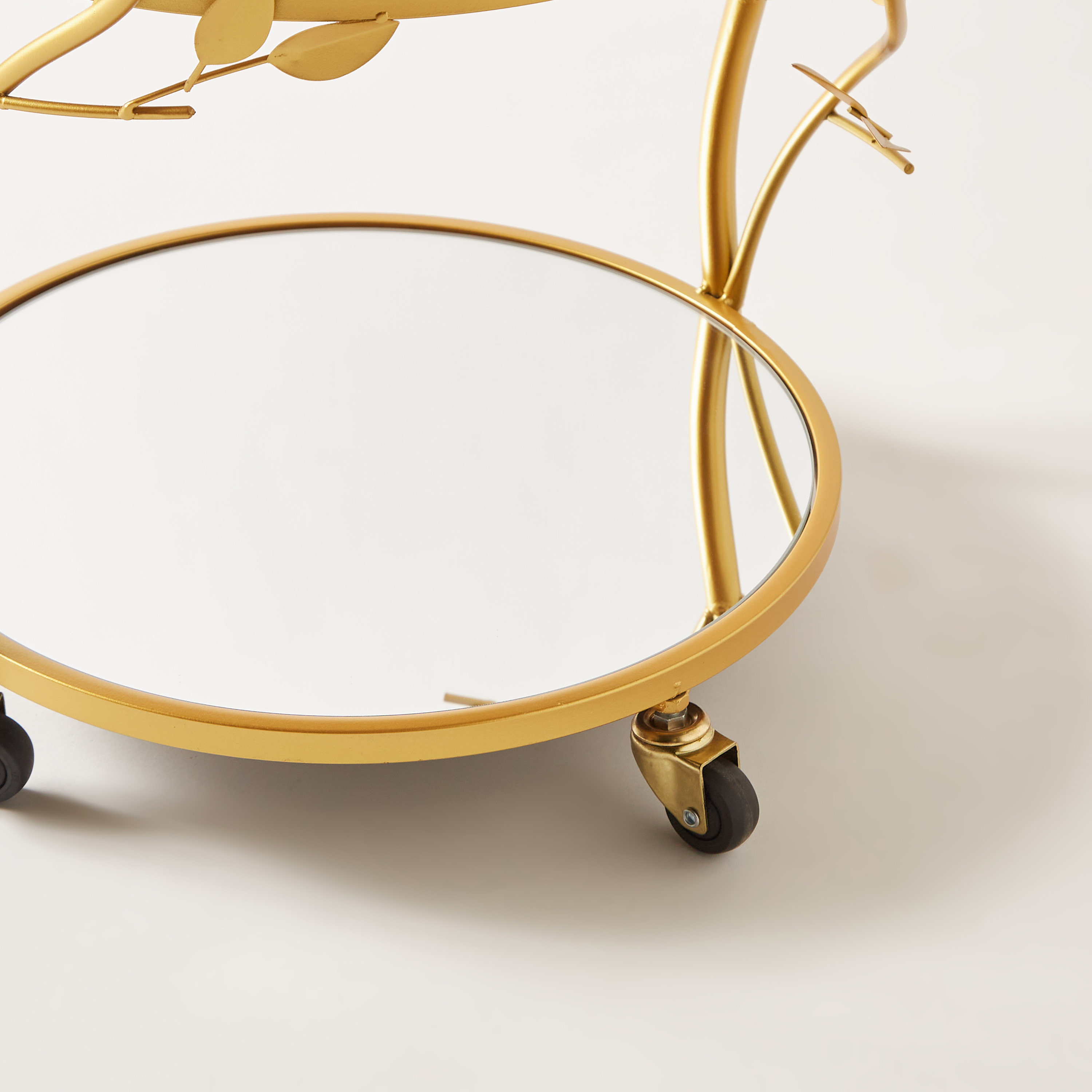 Shop Mirror 3Tier Metal Trolley 42x42x79 cms Online Centrepoint UAE