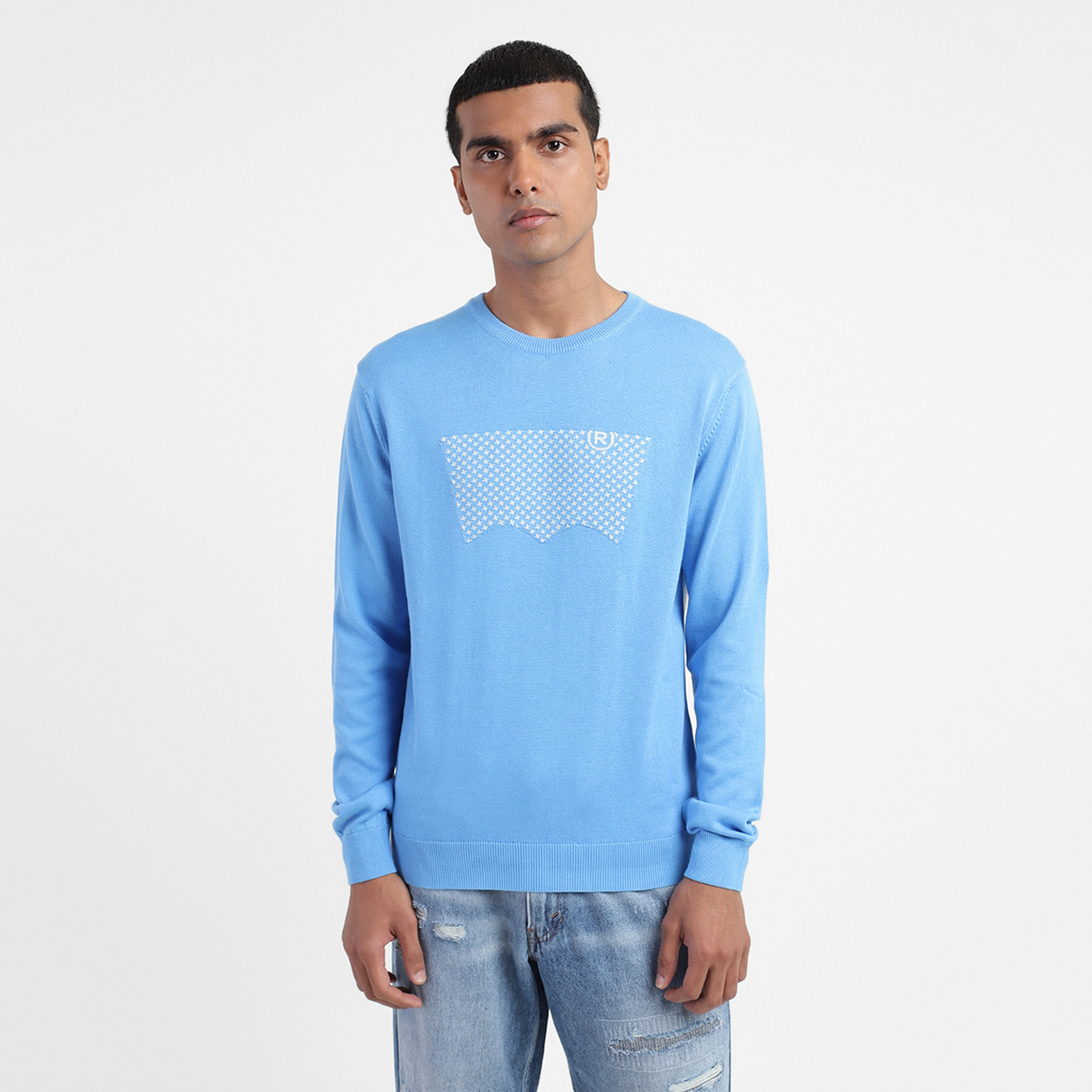 Levi's Batwing Logo Crew Neck Long Sleeves Pullover-men-clothing-sweatersandpullovers-image-1