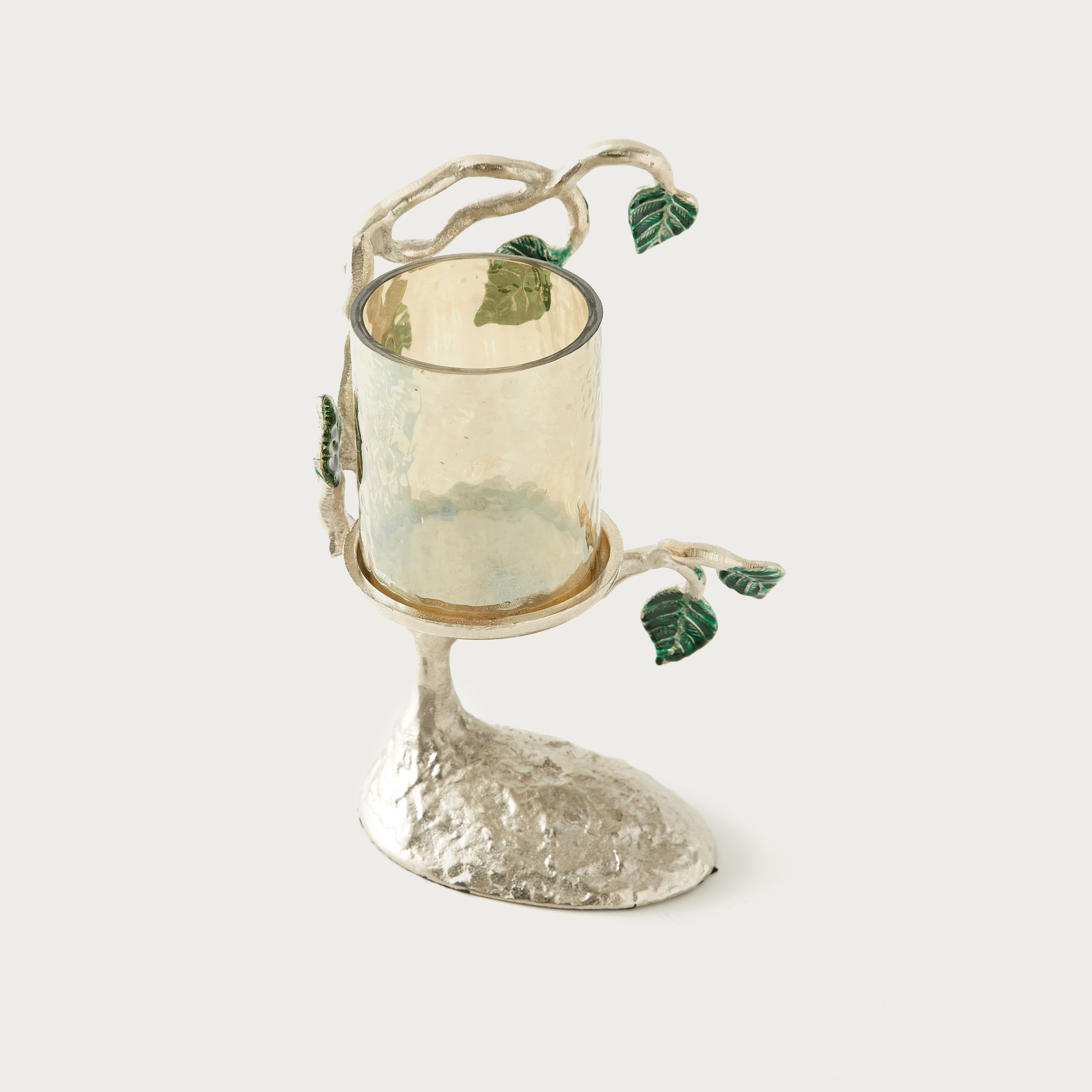 حامل شموع عمودي بتصميم ورق شجر من جاردن دويل - 28 سم-household-decor-candleholdersandlanterns-image-2
