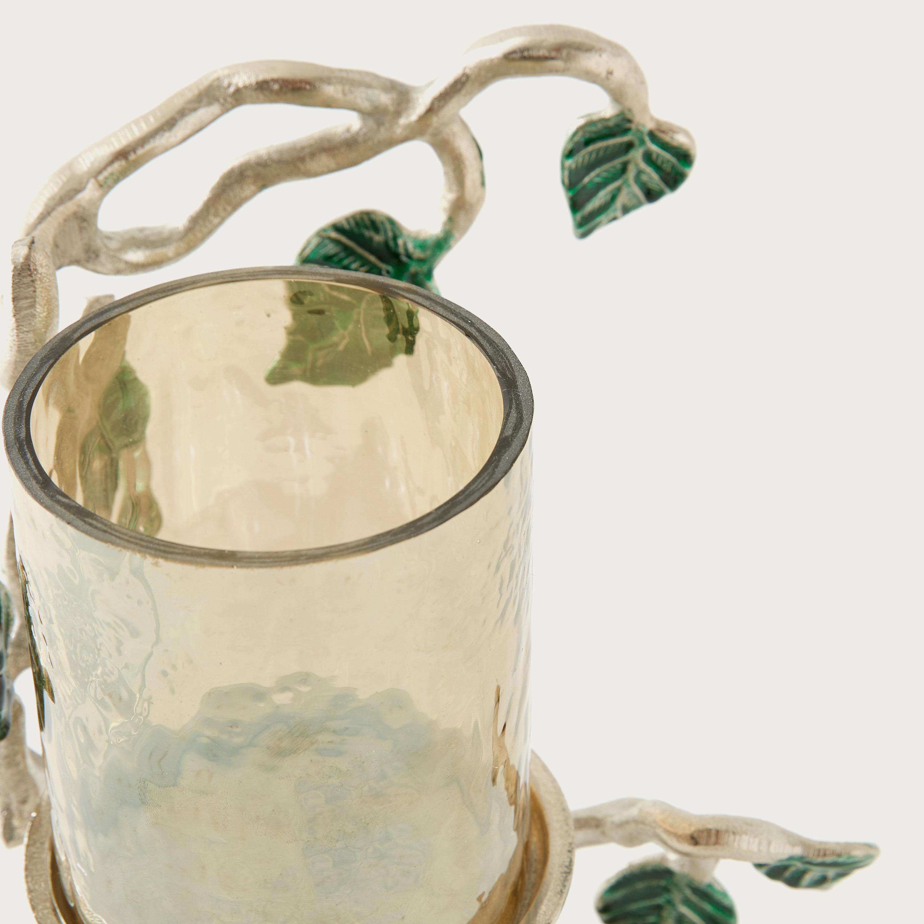 حامل شموع عمودي بتصميم ورق شجر من جاردن دويل - 28 سم-household-decor-candleholdersandlanterns-image-3