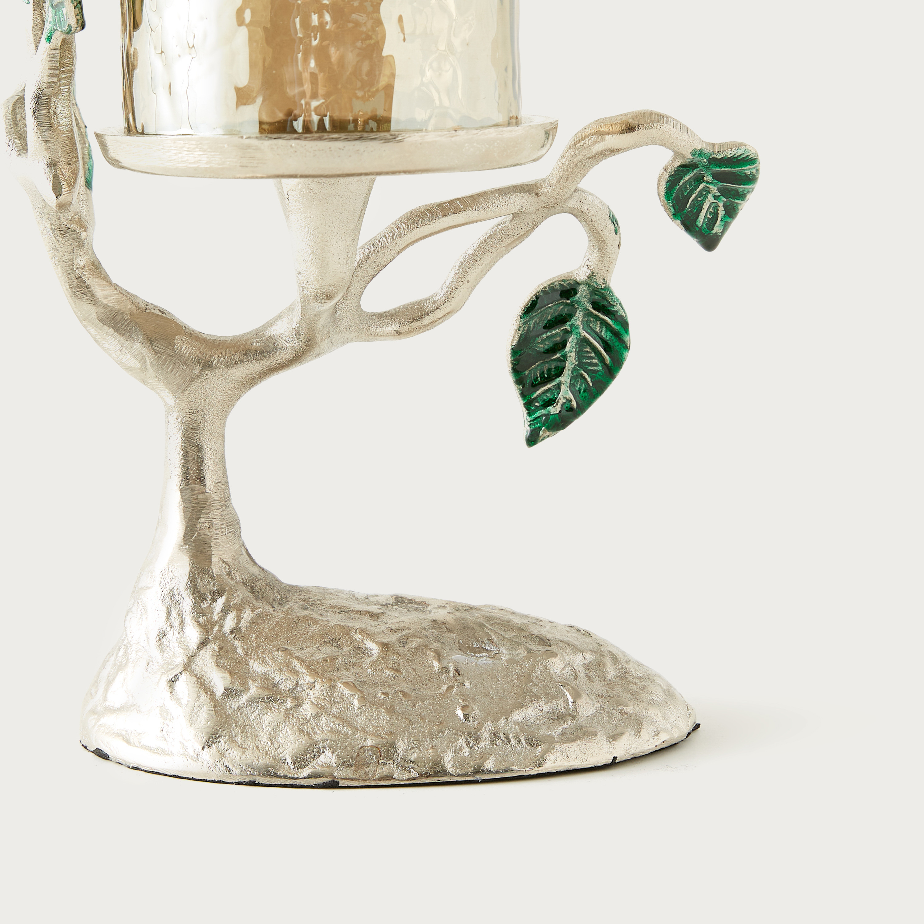 حامل شموع عمودي بتصميم ورق شجر من جاردن دويل - 28 سم-household-decor-candleholdersandlanterns-image-4