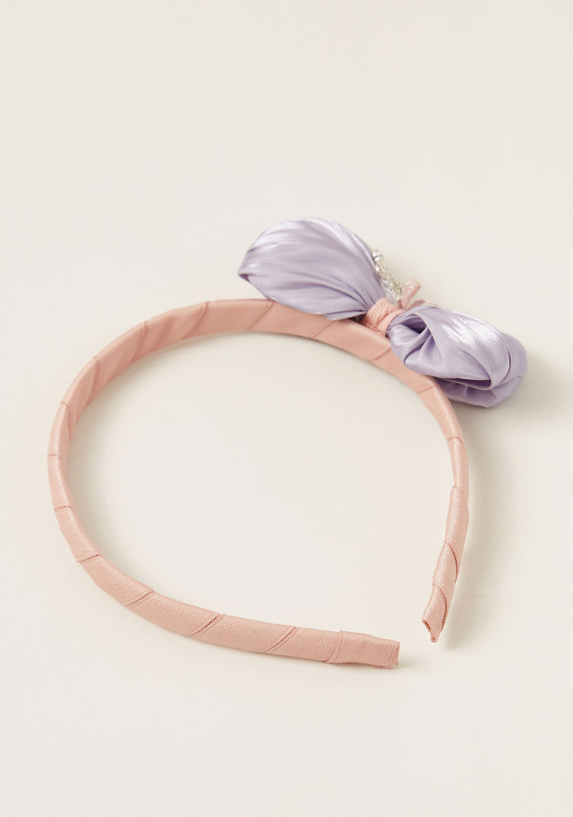 Charmz Solid Hairband with Bow Applique-Hair Accessories-image-0