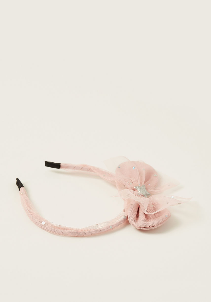 Charmz Textured Hairband with Bow Accent-Hair Accessories-image-2
