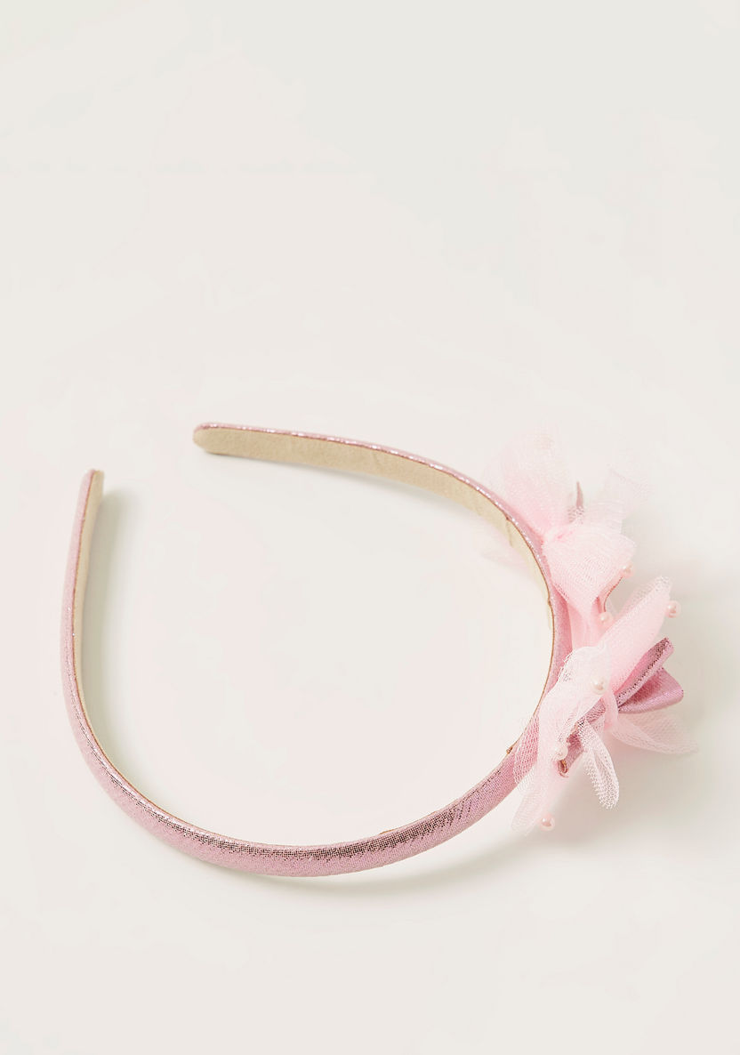 Charmz Glitter Hairband with Mesh Detail-Hair Accessories-image-2