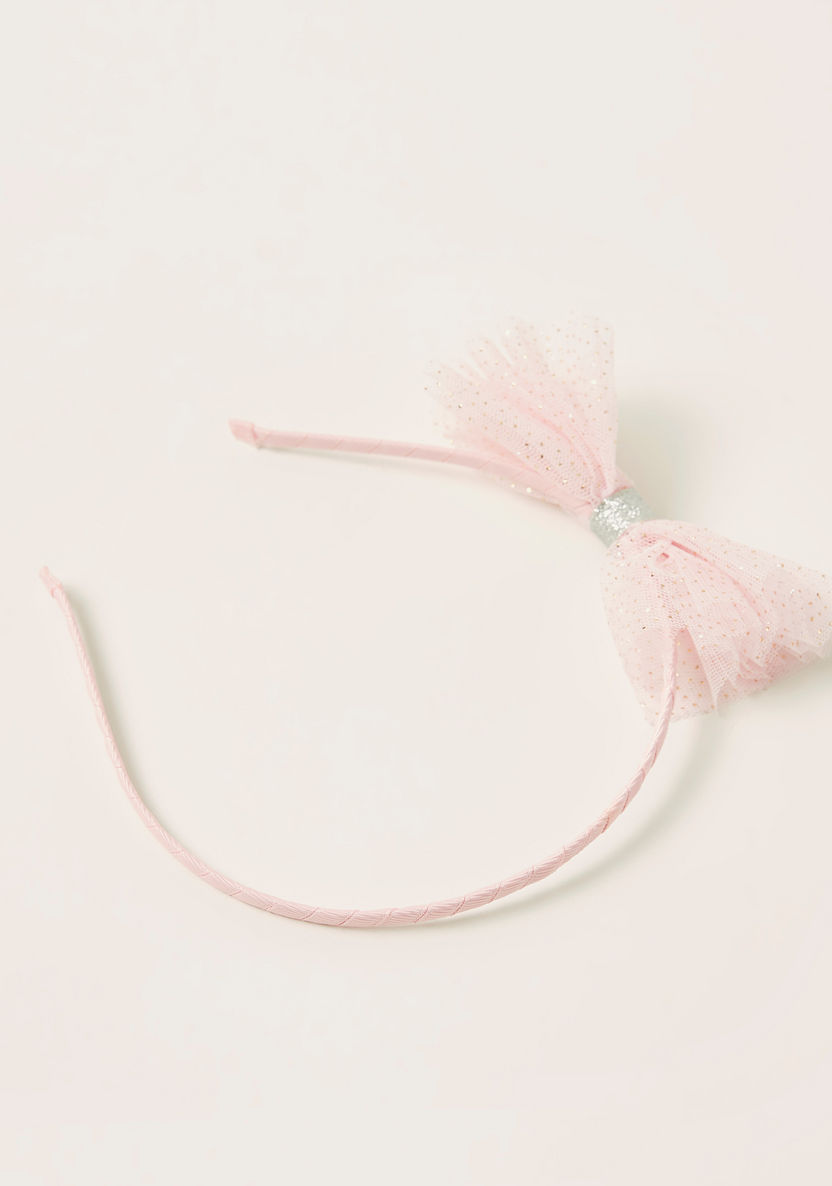 Charmz Embellished Hair Band with Bow Applique Detail-Hair Accessories-image-2