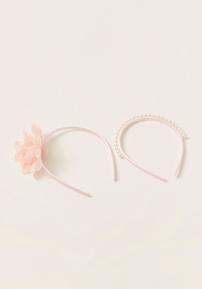 Charmz Assorted Hair Band with Embellished Detail - Set of 2-Hair Accessories-image-0
