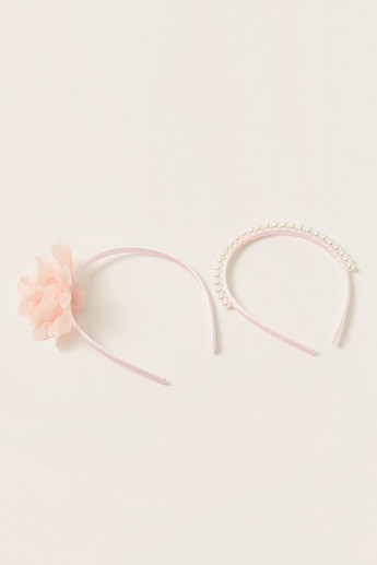 Charmz Assorted Hair Band with Embellished Detail - Set of 2