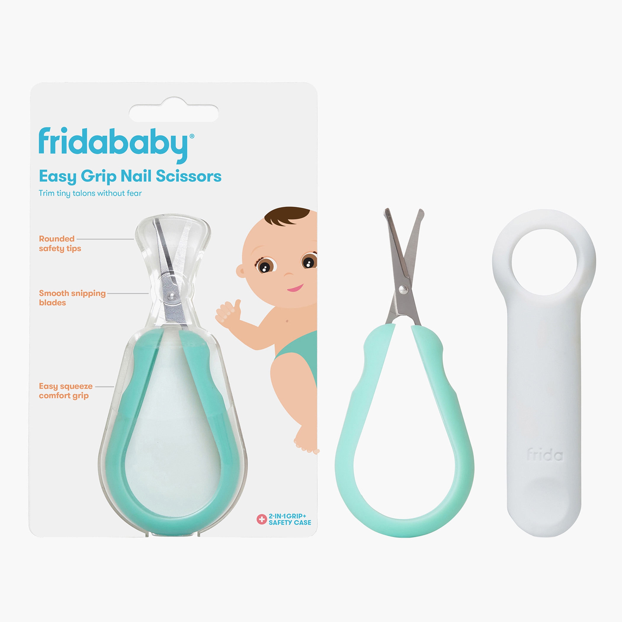 Fridababy Easy Grip Nail Scissors-baby-bathandcare-hairbodyskincare-image-1