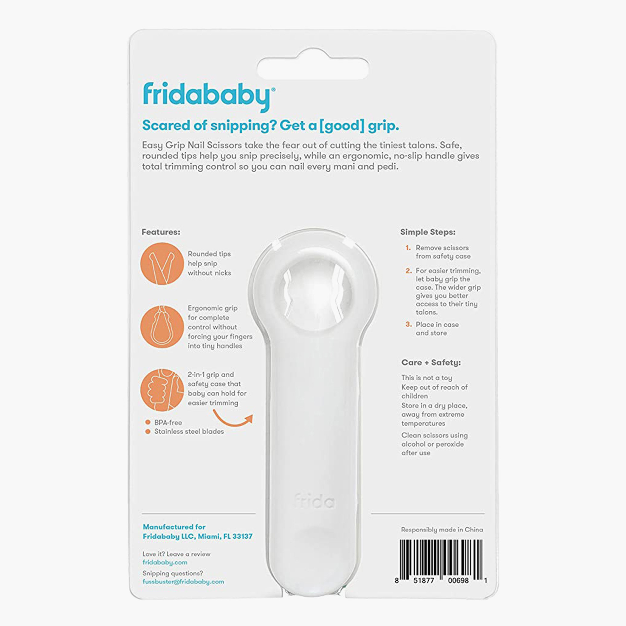 Fridababy Easy Grip Nail Scissors-baby-bathandcare-hairbodyskincare-image-7