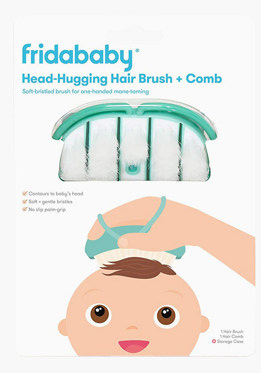 Fridababy Baby Head Hugging Hairbrush and Styling Comb Set-Grooming-image-1