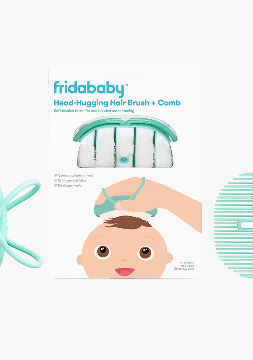 Fridababy Baby Head Hugging Hairbrush and Styling Comb Set-Grooming-image-2