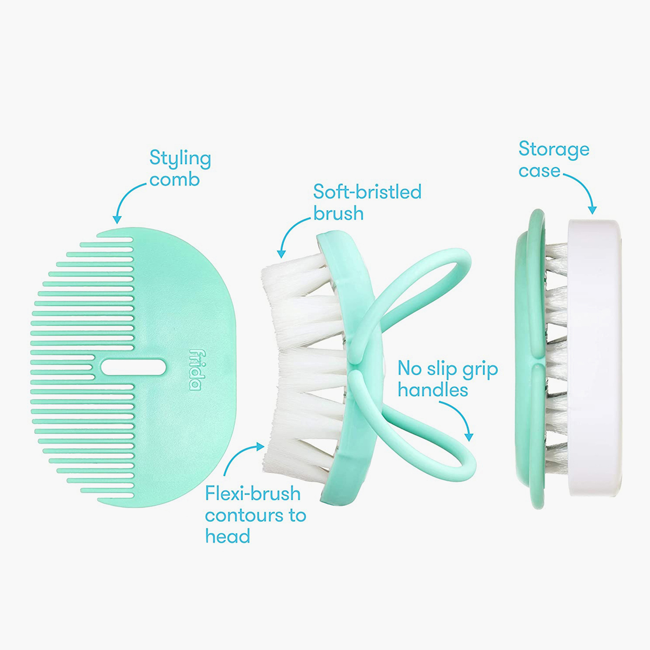 Fridababy Baby Head Hugging Hairbrush and Styling Comb Set-baby-bathandcare-hairbodyskincare-image-4