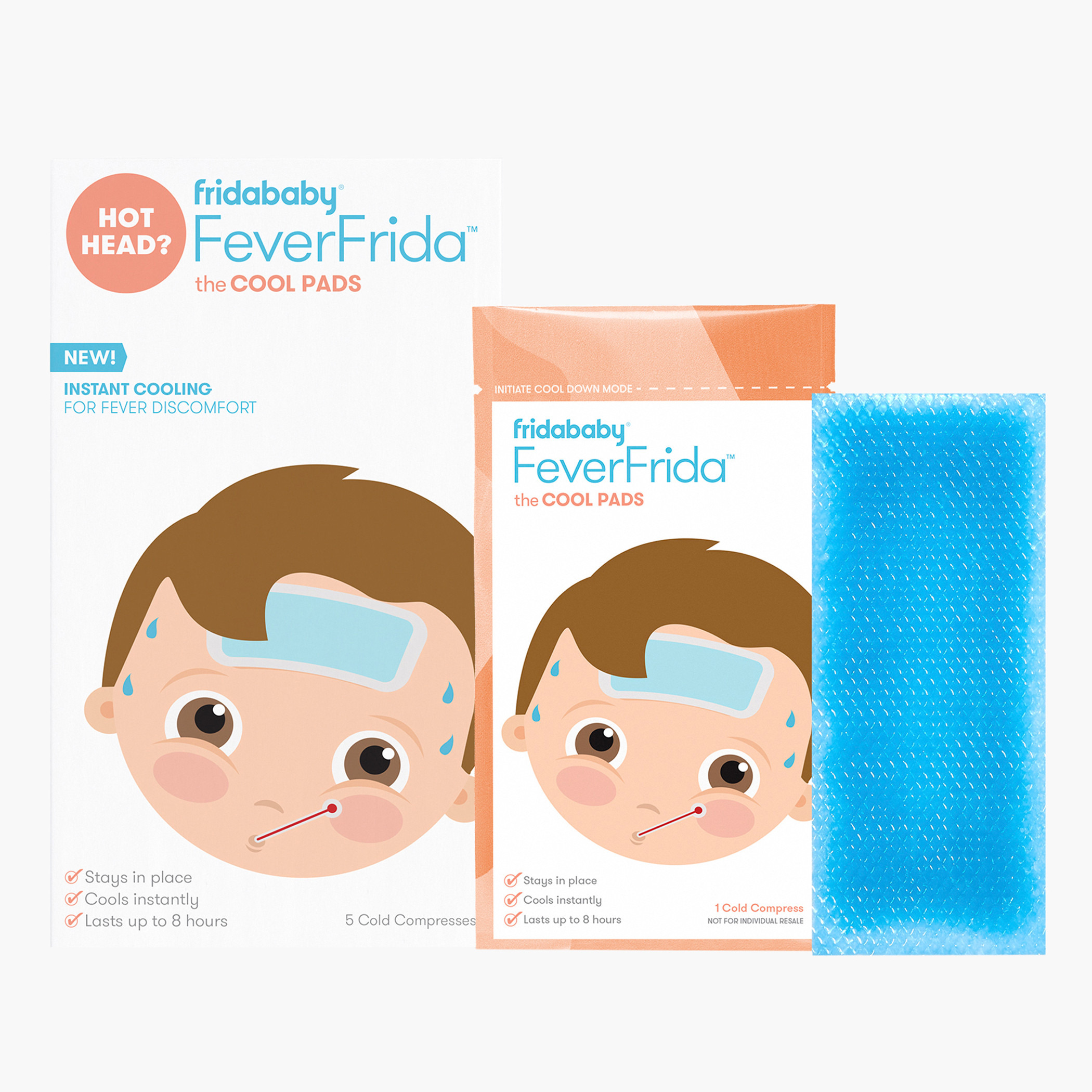 Fridababy FeverFrida Cool Pads - Set of 5-baby-healthandsafety-thermometersandaspirators-image-1
