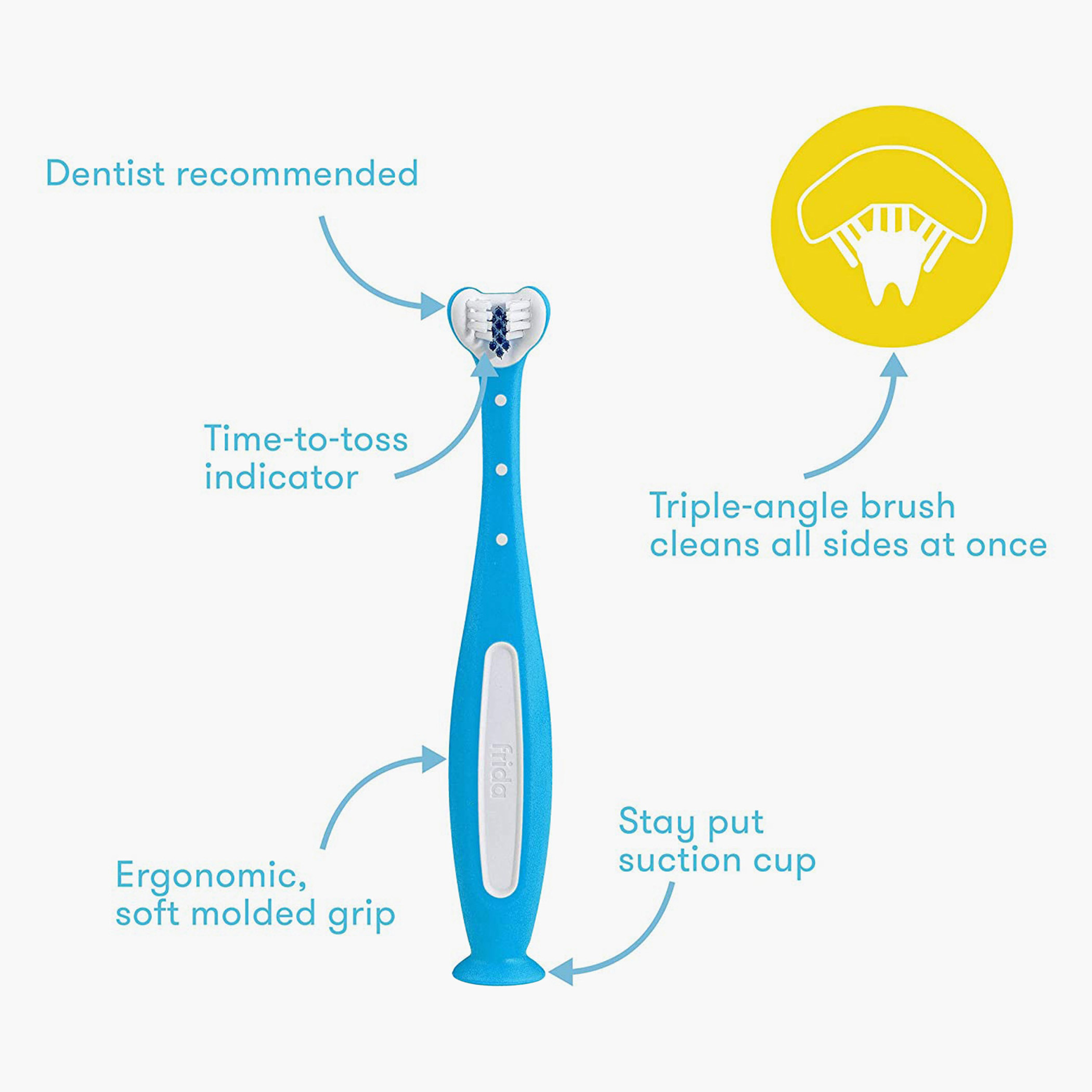 فرشاة أسنان مسننة ثلاثية الزوايا للتدريب من فريدا بيبي-baby-bathandcare-oralcare-image-3